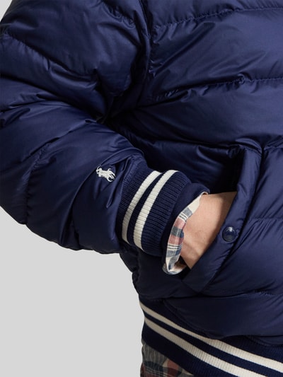 Polo Ralph Lauren regular fit bomberjack met logodetail Marineblauw - 6
