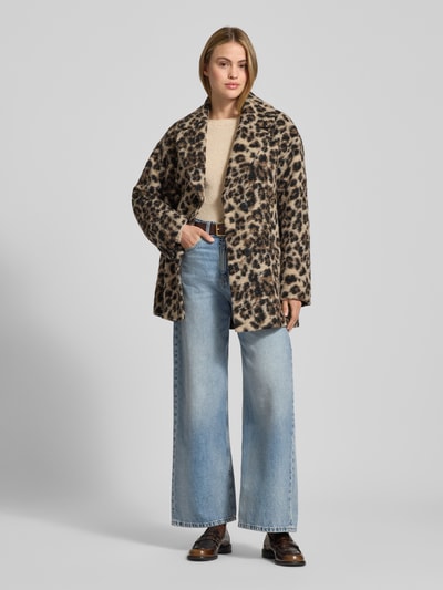 Fuchs Schmitt Kurtka z kołnierzem z połami i listwą guzikową Camel 1