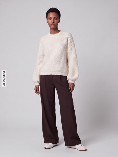 VERO MODA Pullover mit strukturierter Oberfläche Modell 'CARMEN' Rhodium 1