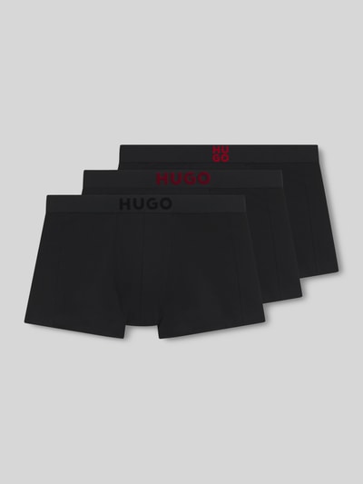 HUGO Trunks mit Logo-Bund Black 1