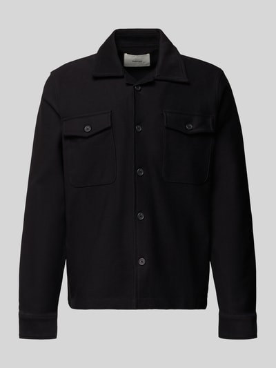 SELECTED HOMME Regular fit overhemdjack van puur biologisch katoen, model 'OLIVER' Zwart - 2