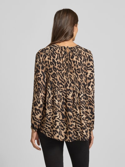 Betty Barclay Regular Fit Bluse mit Plisseefalten und Knopfverschluss Black 5