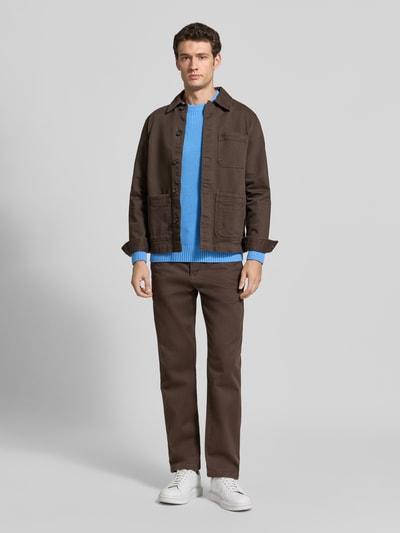 MCNEAL Regular Fit Strickpullover aus reiner Baumwolle Sky 1