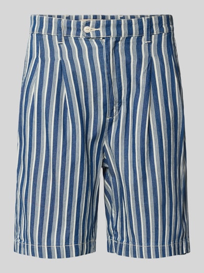 BLKVIS Regular Fit Bermudas mit Bundfalten Offwhite 2