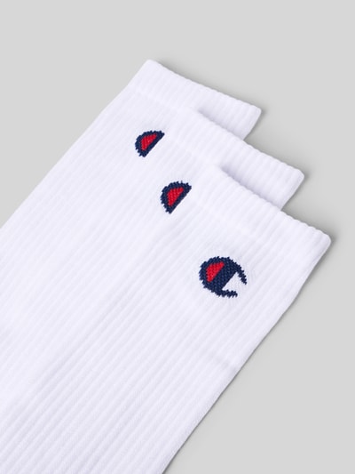 Champion Socken mit Label-Detail im 3er-Pack Modell 'Crew Socks' Weiss 2