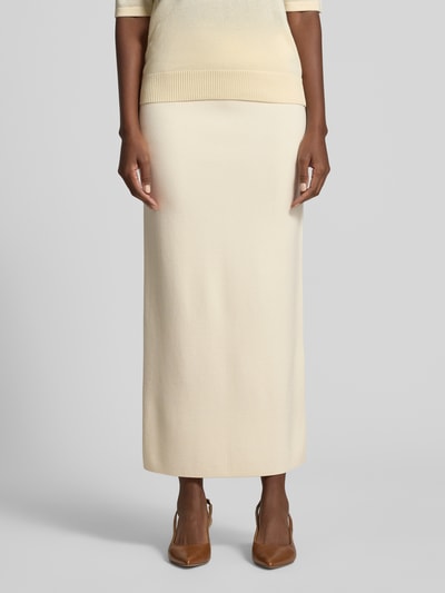 COMMA Regular Fit Maxirock aus Viskose-Mix Offwhite 4