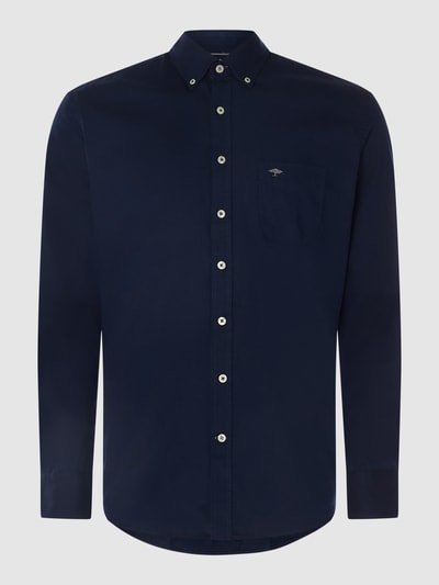 Fynch-Hatton Regular fit vrijetijdsoverhemd met streepmotief, model 'All Season' Marineblauw - 2