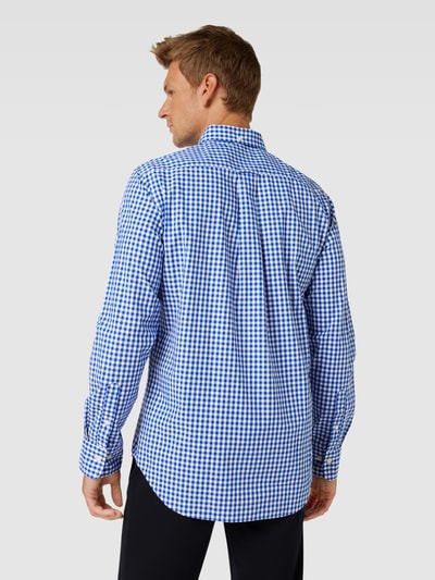 Gant Vrijetijdsoverhemd met rastermotief Blauw - 5