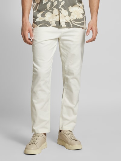 Scotch & Soda Straight Leg Jeans mit Gesäßtaschen Modell 'Drift' Offwhite 4