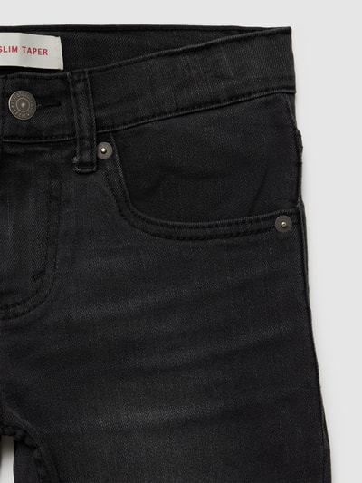 Levi’s® Kids Slim Fit Jeans im Used-Look Black 2