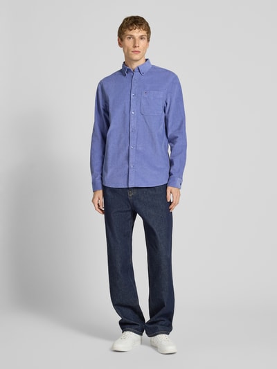 Tommy Jeans Regular fit corduroy overhemd van puur katoen Jeansblauw - 1