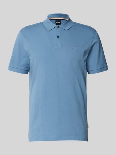 BOSS Koszulka polo o kroju regular fit z czystej bawełny model ‘PALLAS’ Niebieski 2