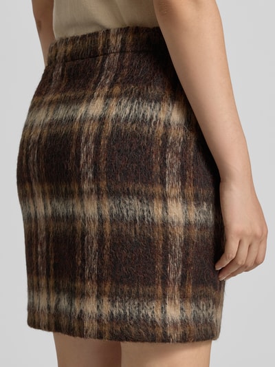 OPUS Minirock aus Alpaka-Wollmix Modell 'Ravenna heritage' Taupe 3