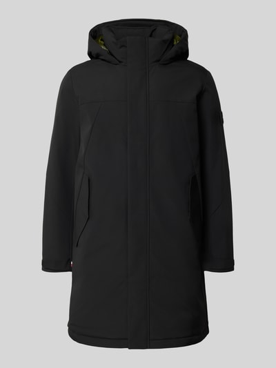 Tommy Hilfiger Płaszcz funkcyjny o kroju regular fit z kapturem Czarny 2