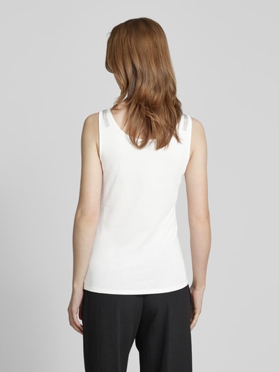 monari Tanktop met siersteentjes Offwhite - 5