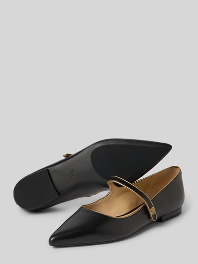 Lauren Ralph Lauren Flats mit spitzer Passform Modell 'Londyn' Black 4