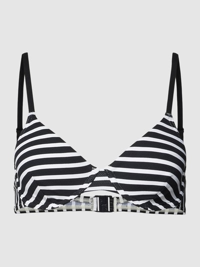 Esprit Top bikini ze wzorem w paski model ‘RCS pad. bra’ Czarny 2