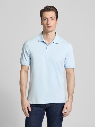 Brax Koszulka polo o kroju slim fit z Mieszanka bawełny Model 'Pete' Jasnoniebieski 4