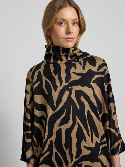 Apricot Relaxed fit gebreide jurk met wijde col Offwhite - 3