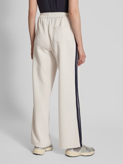 Oui Straight Leg Stoffhose mit fixierten Bügelfalten Offwhite 5