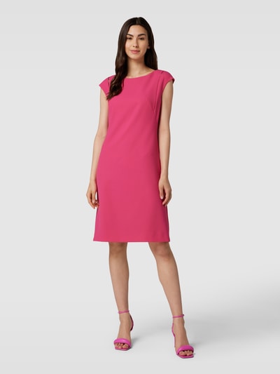 Vera Mont Cocktailkleid mit U-Boot-Ausschnitt Pink 1