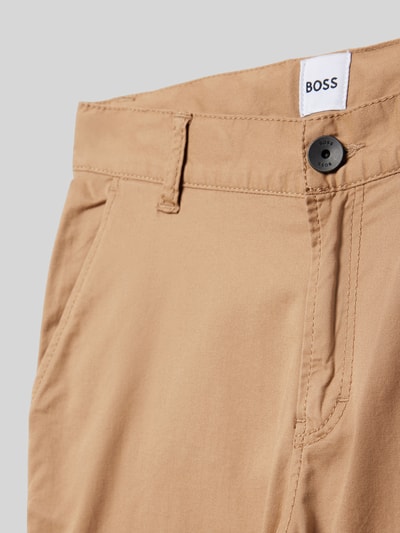 Boss Stoffhose mit französischen Eingrifftaschen Camel 2