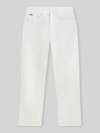 Tommy Hilfiger straight fit jeans van puur katoen in 5-pocket-design Wit - 2