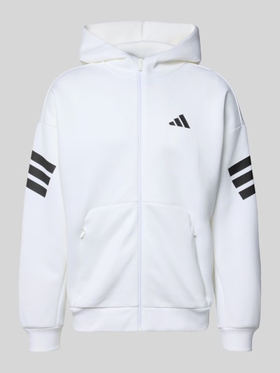 adidas Sportswear Regular fit sweatjack met logoprint Wit - 2