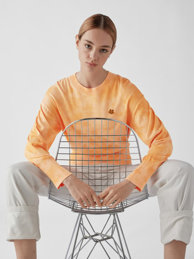 Kenzo Sweatshirt im Batik-Look Orange 6