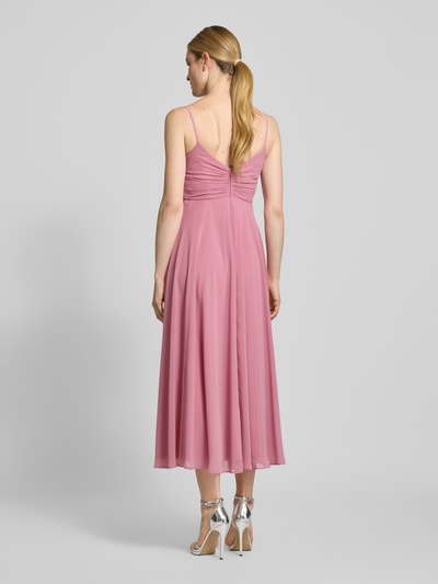 Jake*s Cocktail Cocktailkleid mit Wasserfall-Ausschnitt Rose Melange 5