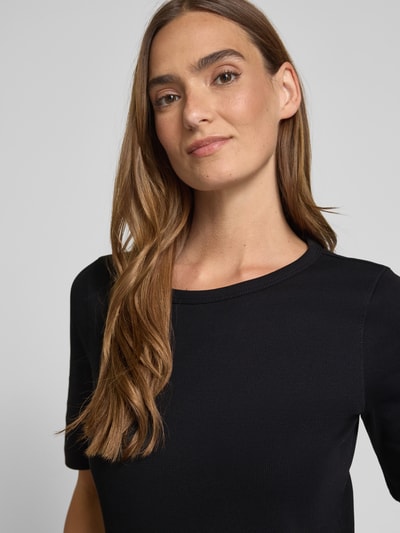 s.Oliver RED LABEL T-shirt o kroju slim fit z mieszanki bawełny Czarny 3