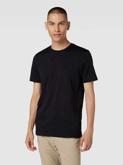 Christian Berg Men T-shirt z bawełny z okrągłym dekoltem Czarny 4