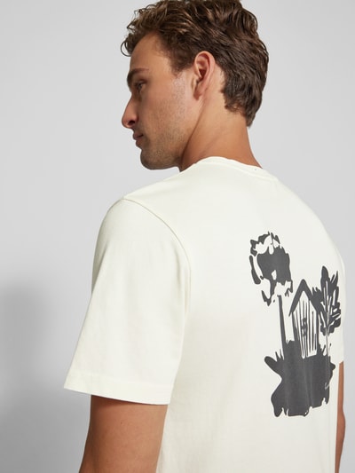 Forét T-shirt met ronde hals, model 'HOUSE' Offwhite - 3