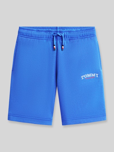 Tommy Hilfiger Kids Szorty dresowe o kroju regular fit z mieszanka bawełny Królewski niebieski 2