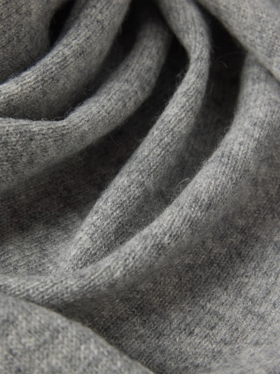 MOS MOSH Kasjmier sjaal van kasjmiermix, model 'Enata' Middengrijs gemêleerd - 2