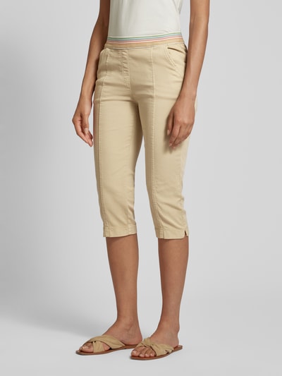 Toni Dress Spodnie capri o kroju regular fit z elastycznym pasem model ‘SUE’ Beżowy 4