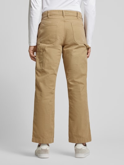 Lacoste Straight Leg Hose mit Gesäßtaschen Beige 5