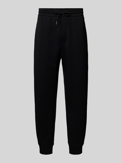 ARMANI EXCHANGE Spodnie dresowe z elastycznym ściągaczem Czarny 2