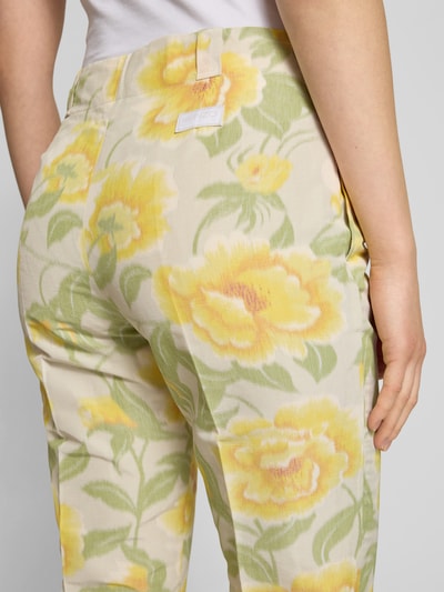Kenzo Stoffhose mit Bundfalten GELB 3