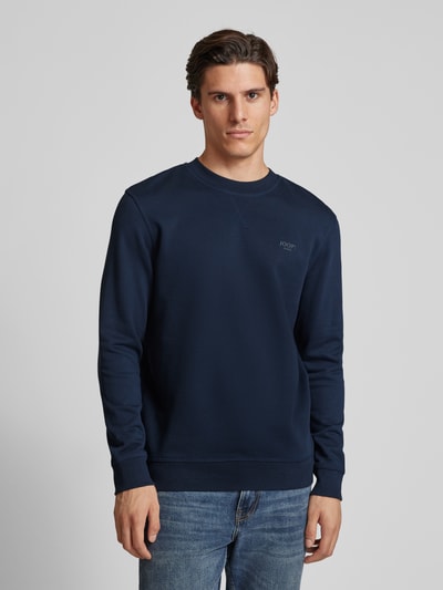 JOOP! Jeans Sweatshirt mit Label-Print Modell 'Salazar' Marine 4