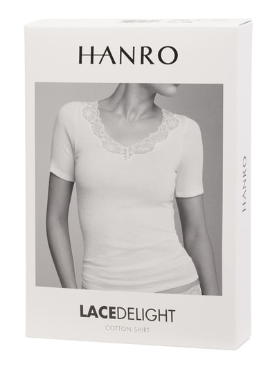 Hanro Top z koronką model ‘Lace Delight’ Czarny 3