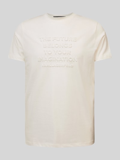 Karl Lagerfeld T-Shirt mit Label-Detail Offwhite 1