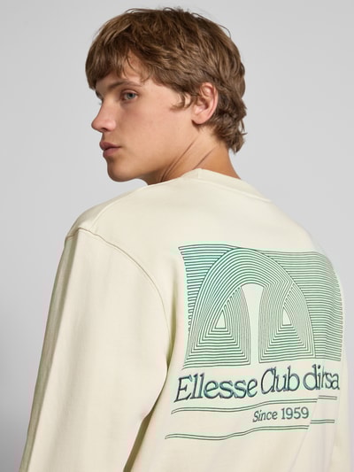 Ellesse Sweatshirt met labelstitching Offwhite - 3