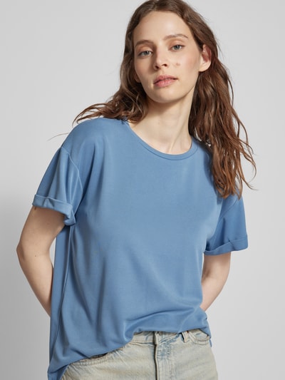 mbyM T-Shirt mit Rundhalsausschnitt Modell 'Amana' Rauchblau 3