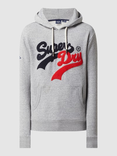 Superdry Hoodie mit Logo Mittelgrau Melange 2