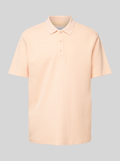 MCNEAL Regular Fit Poloshirt mit kurzer Knopfleiste Apricot Melange 2