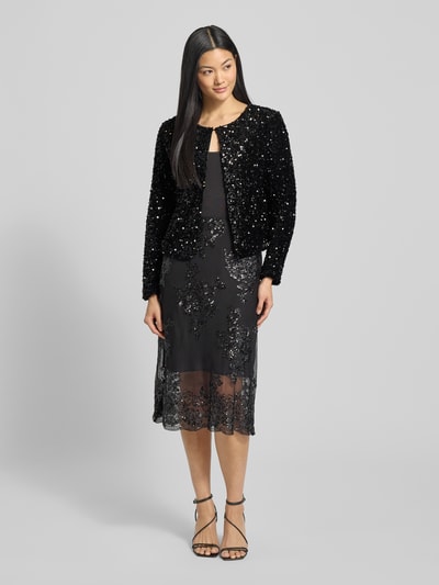 Vila Kurtka z cekinowym obszyciem model ‘FAITH’ Czarny 1