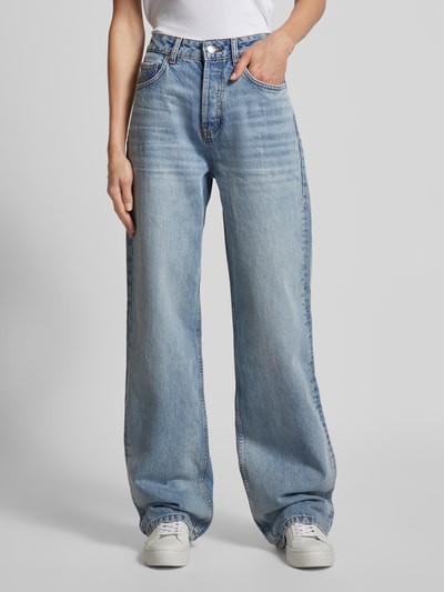 HUGO Wide leg jeans in 5-pocketmodel Lichtblauw - 4