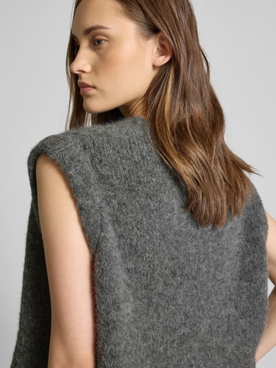 black palms Pullunder mit Rundhalsausschnitt Mittelgrau 5