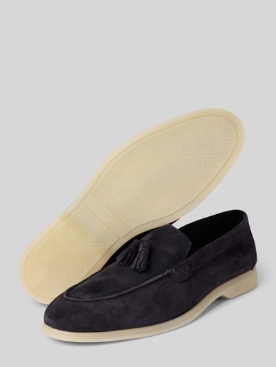 JOOP! SHOES Mokasyny skórzane ‘velluto franjo’ Granatowy 4